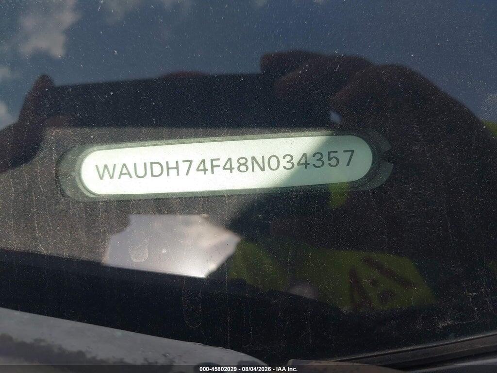 WAUDH74F48N034357 2008 AUDI A6 photo no. 9
