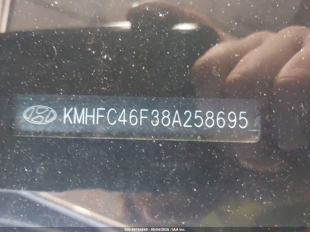 KMHFC46F38A258695 2008 HYUNDAI AZERA photo no. 9