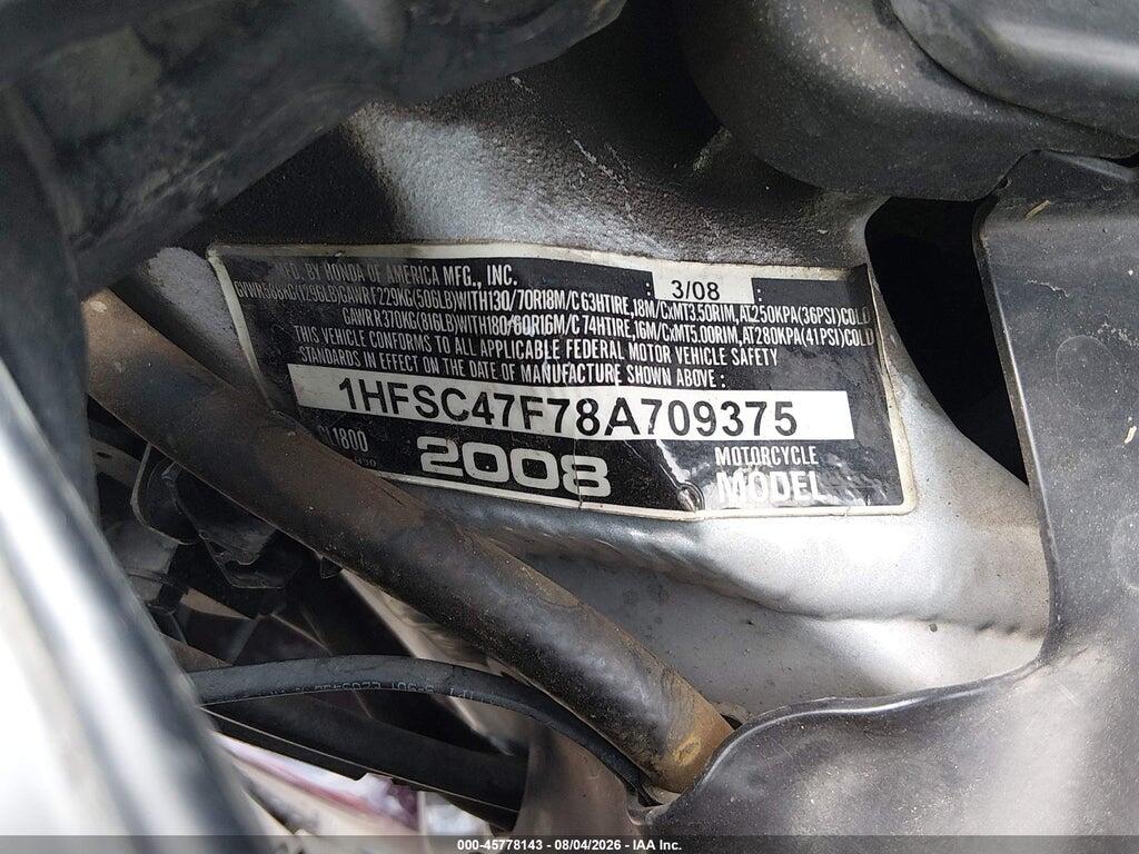 1HFSC47F78A709375 2008 HONDA GL1800 photo no. 10