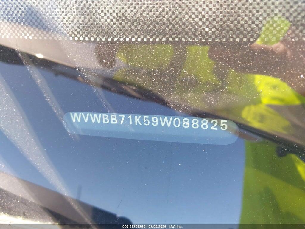 WVWBB71K59W088825 2009 VOLKSWAGEN RABBIT photo no. 9