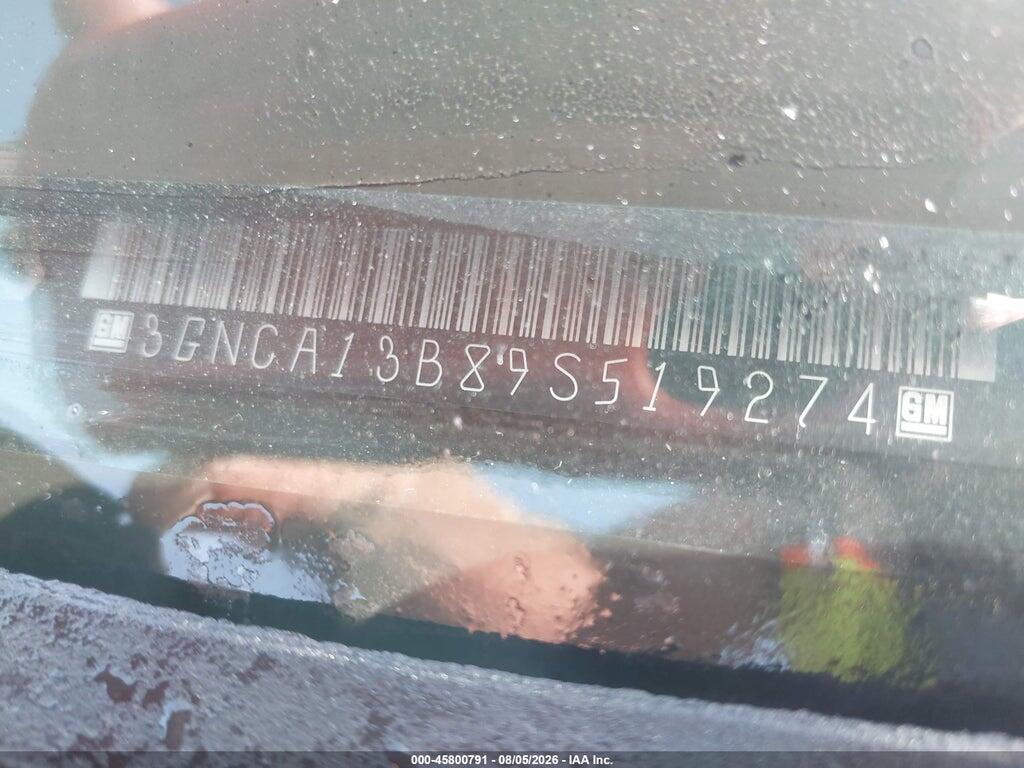 3GNCA13B89S519274 2009 CHEVROLET HHR photo no. 9