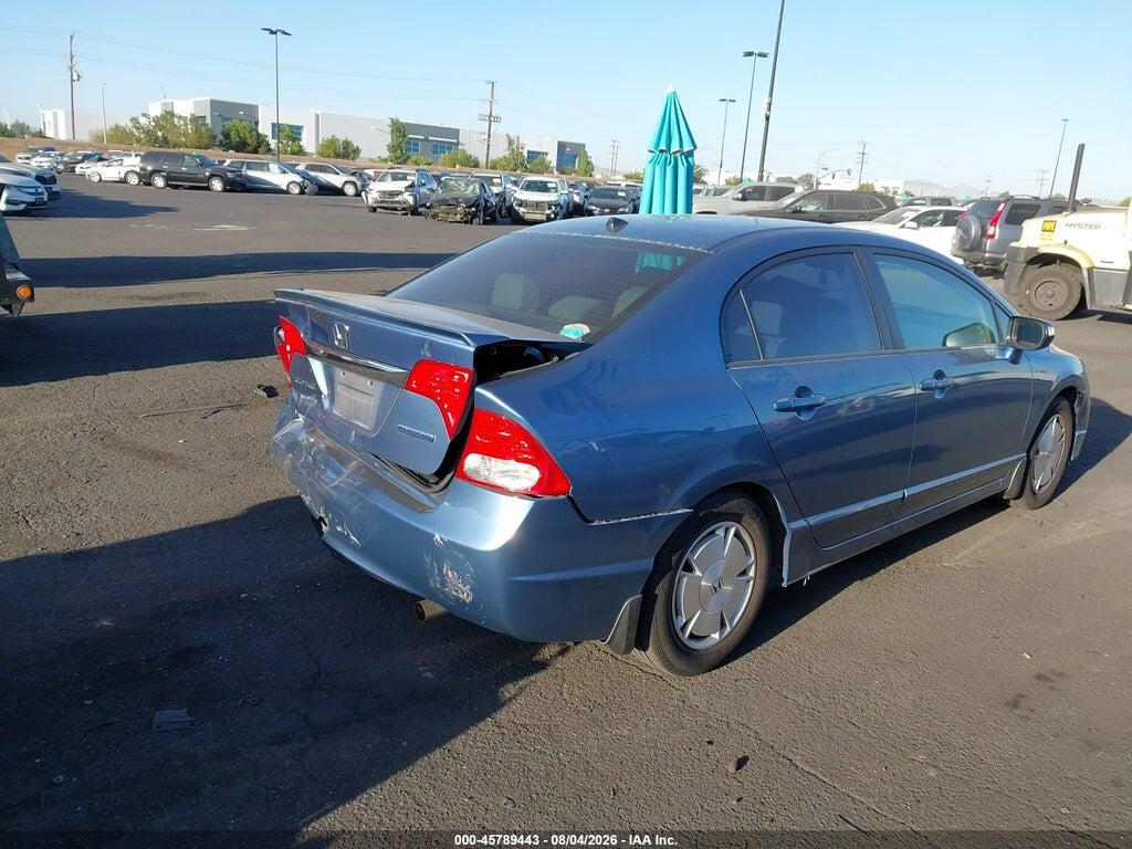 JHMFA36249S014498 2009 HONDA CIVIC HYBRID photo no. 4