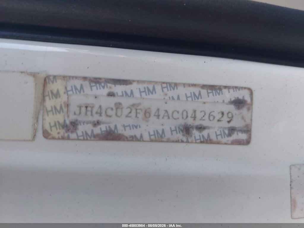 JH4CU2F64AC042629 2010 ACURA TSX photo no. 9