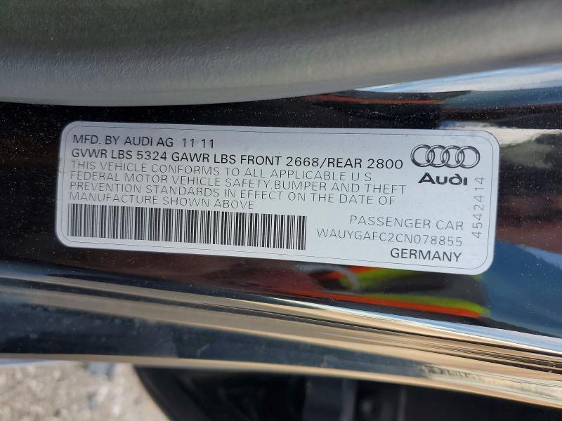2012 AUDI A7 PREMIUM PLUS — Фото 12 из 12