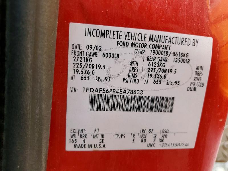 2004 FORD F550 SUPER DUTY — Фото 12 из 12