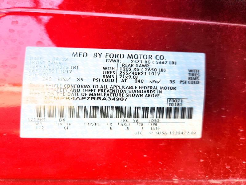 2FMPK4AP7RBA34987 2024 FORD EDGE photo no. 12