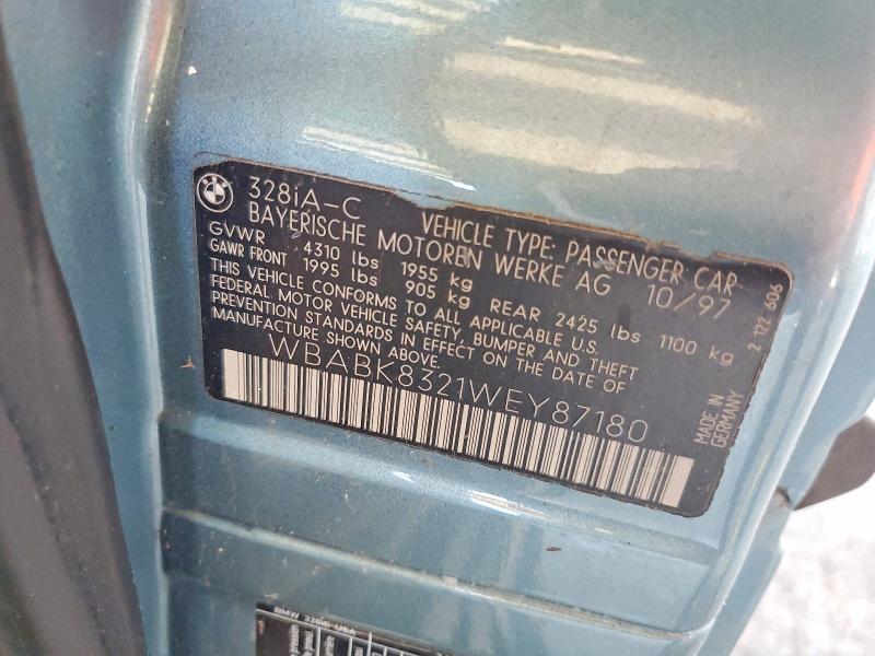 1998 BMW 328 IC AUTOMATIC — Фото 12 из 12