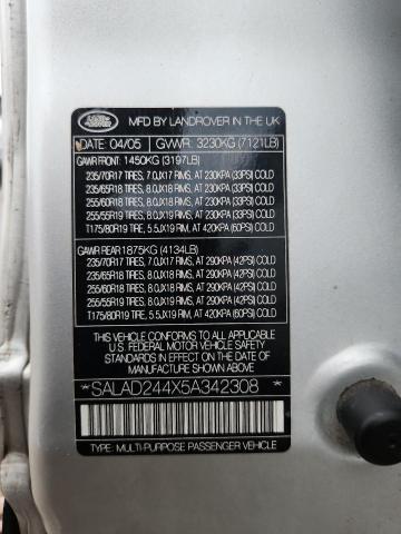 2005 LAND ROVER LR3 SE — Фото 14 из 14