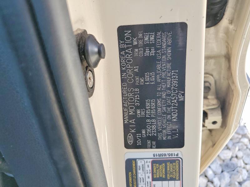 KNDJT2A57C7391371 2012 KIA SOUL photo no. 12