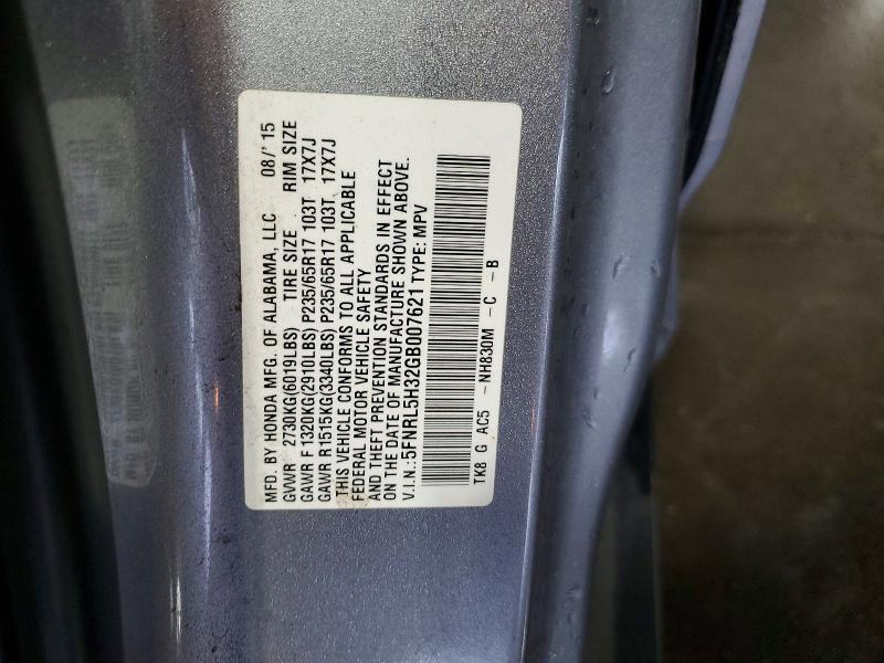 2016 HONDA ODYSSEY SE — Фото 13 из 13