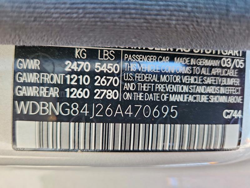 2006 MERCEDES-BENZ S 500 4MATIC — Фото 12 из 12