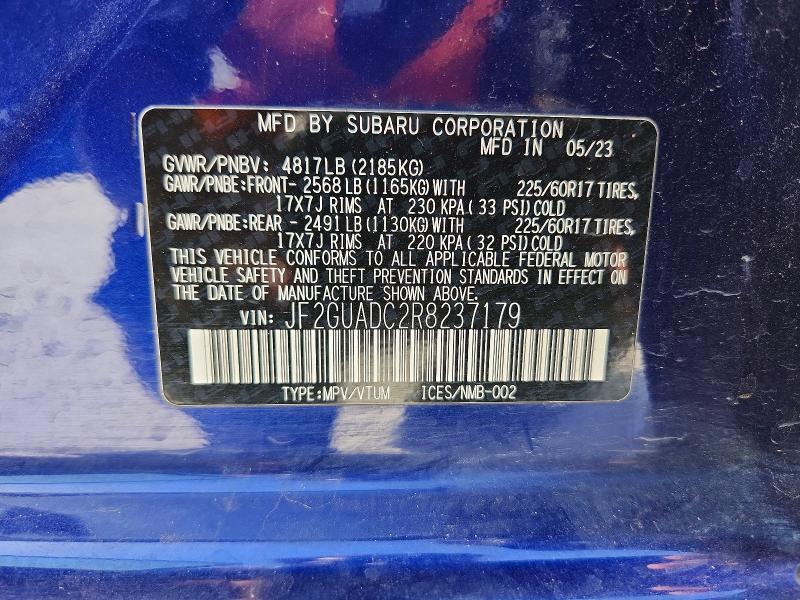 2024 SUBARU CROSSTREK PREMIUM — Фото 13 из 13