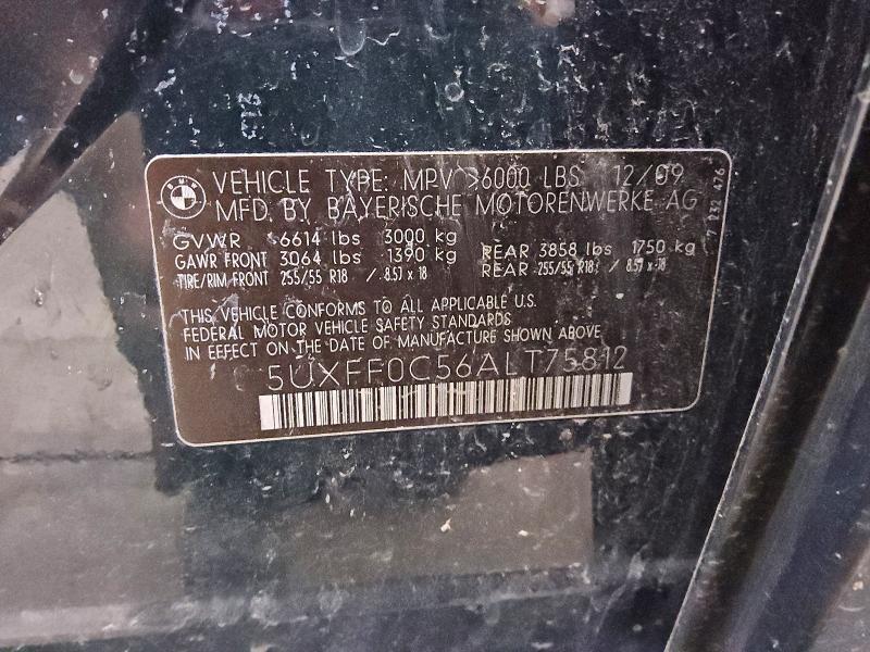 5UXFF0C56ALT75812 2010 BMW X5 photo no. 12