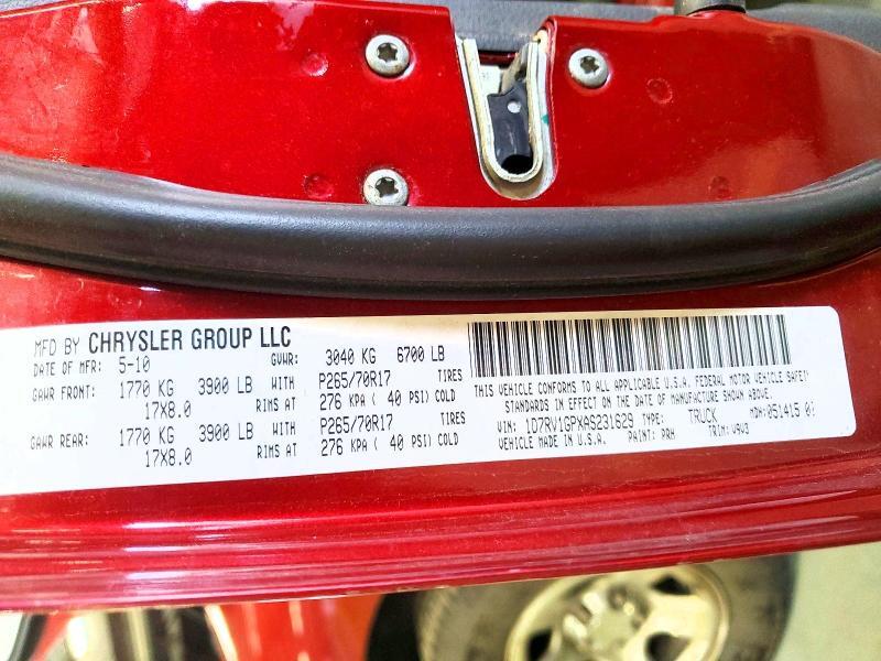 2010 DODGE RAM 1500 — Фото 12 из 12