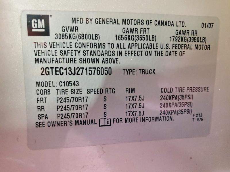 2007 GMC NEW SIERRA C1500 — Фото 12 из 12