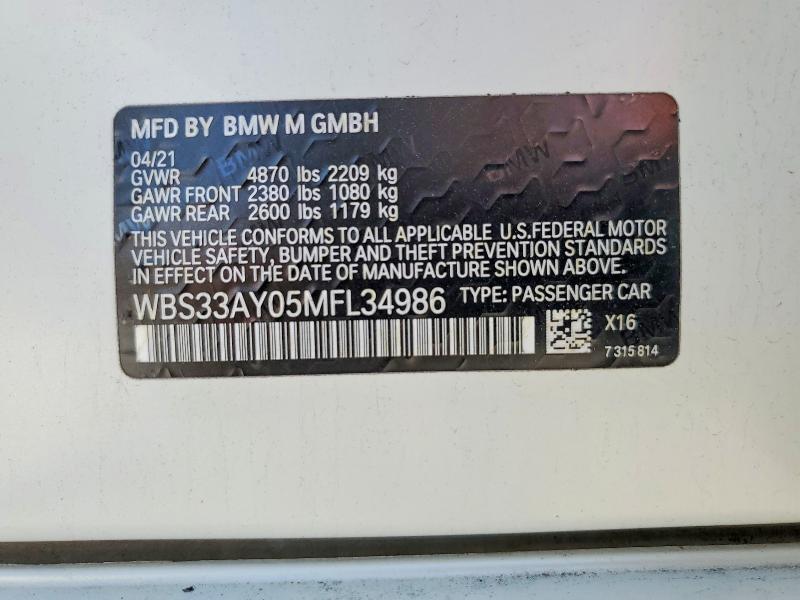 2021 BMW M3 COMPETITION — Фото 13 из 13