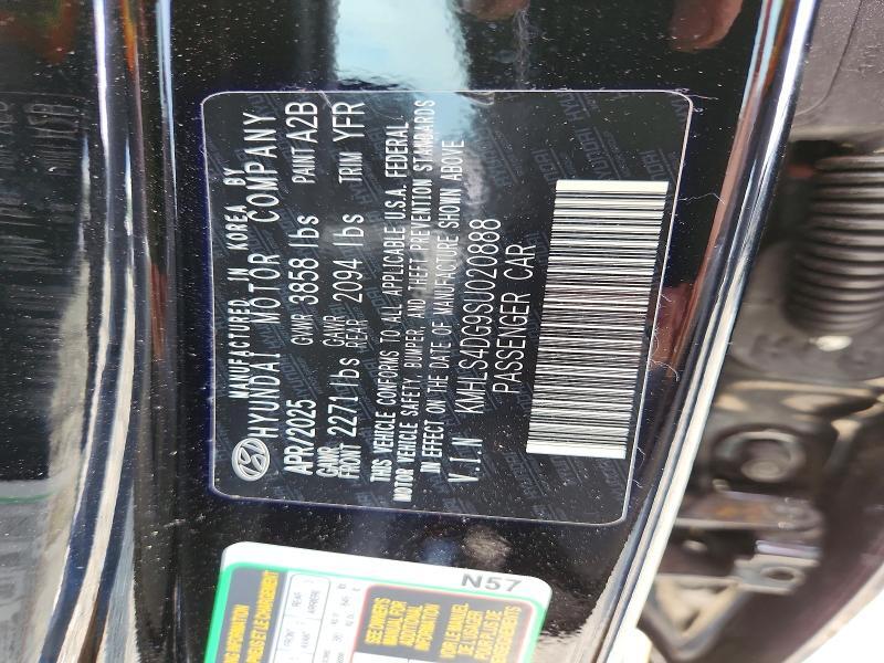 KMHLS4DG9SU020888 2025 HYUNDAI ELANTRA photo no. 12