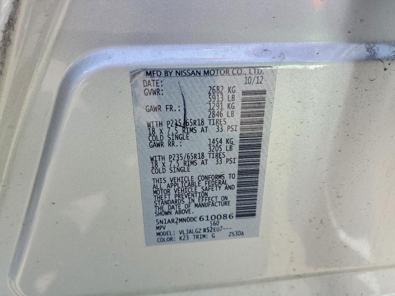2013 NISSAN PATHFINDER S — Фото 13 из 13
