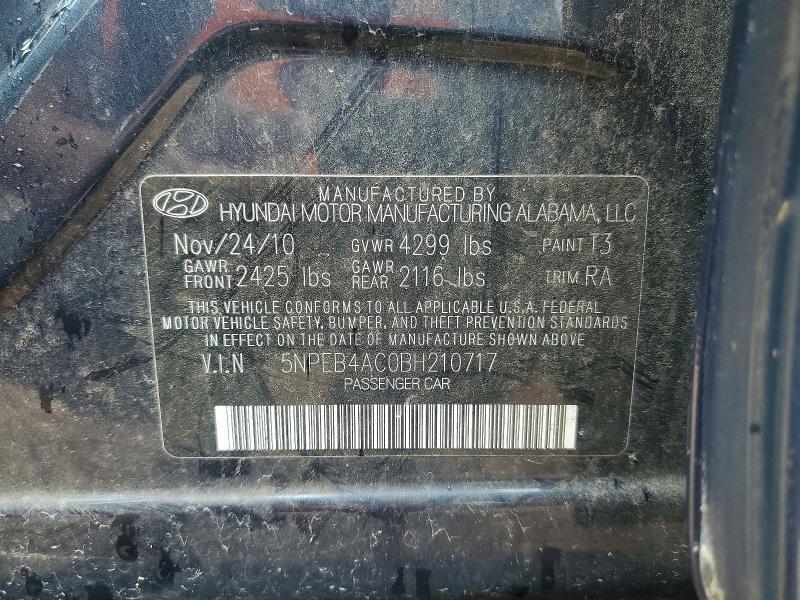 2011 HYUNDAI SONATA GLS — Фото 12 из 12