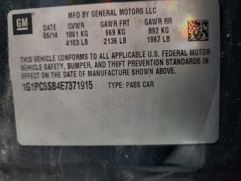 2014 CHEVROLET CRUZE LT — Фото 12 из 12