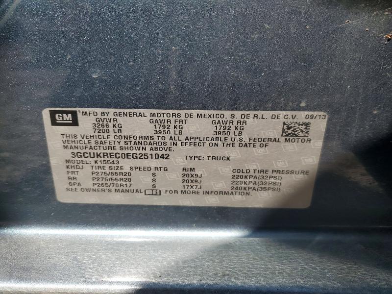 2014 CHEVROLET SILVERADO K1500 LT — Фото 12 из 12