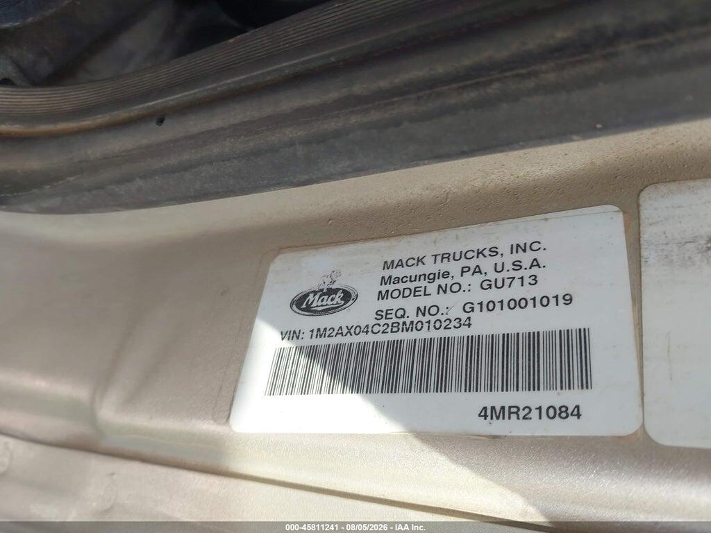 1M2AX04C2BM010234 2011 MACK 700 photo no. 8