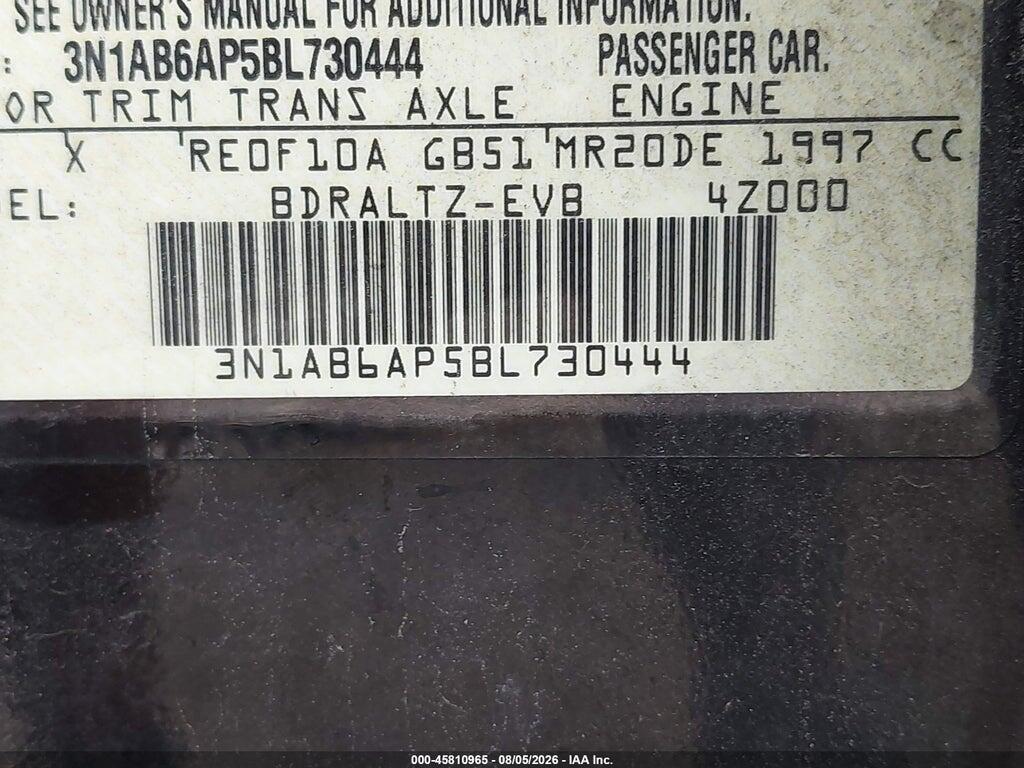 3N1AB6AP5BL730444 2011 NISSAN SENTRA photo no. 9