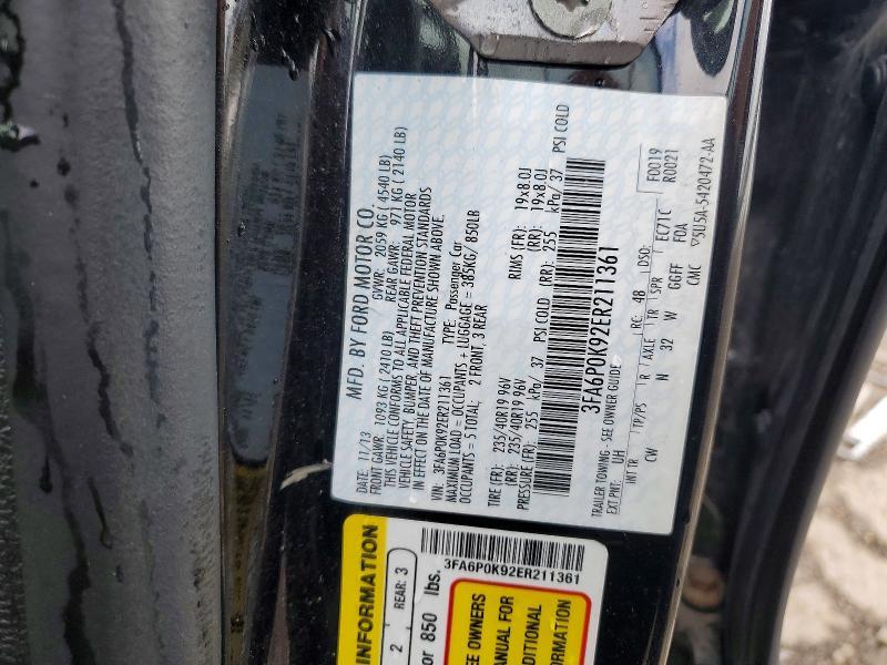 2014 FORD FUSION TITANIUM — Фото 12 из 12
