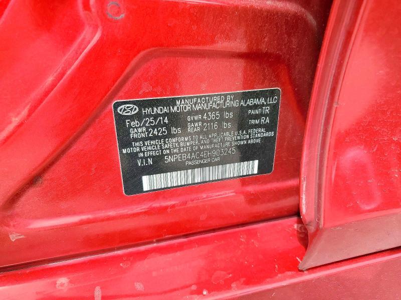 2014 HYUNDAI SONATA GLS — Фото 12 из 12