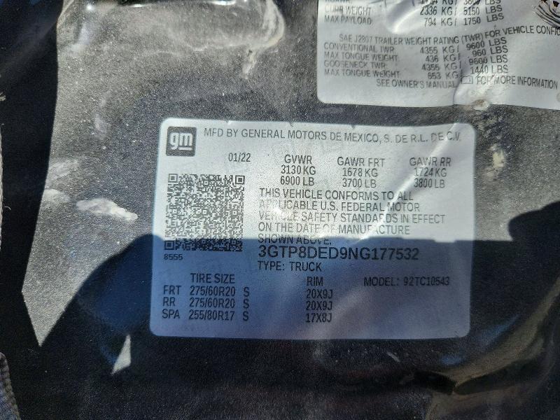 2022 GMC SIERRA LIMITED C1500 SLT — Фото 12 из 12