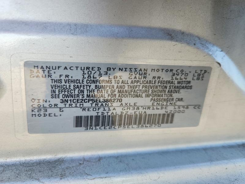 2014 NISSAN VERSA NOTE SV — Фото 12 из 12