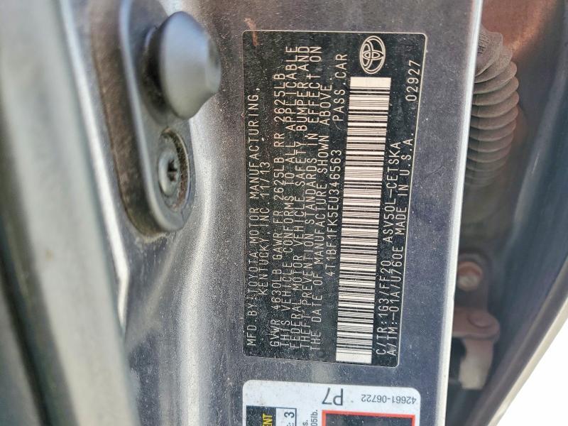 4T1BF1FK5EU346563 2014 TOYOTA CAMRY photo no. 12