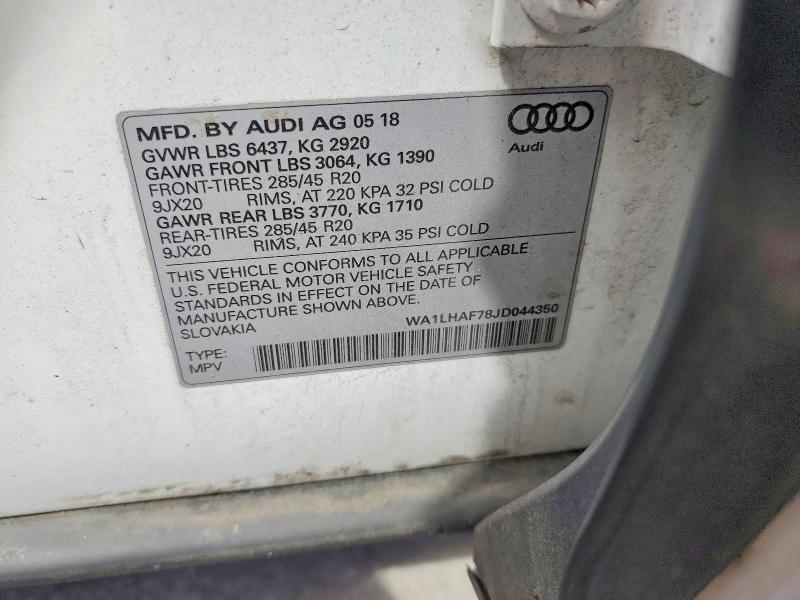 2018 AUDI Q7 PREMIUM PLUS — Фото 14 из 14