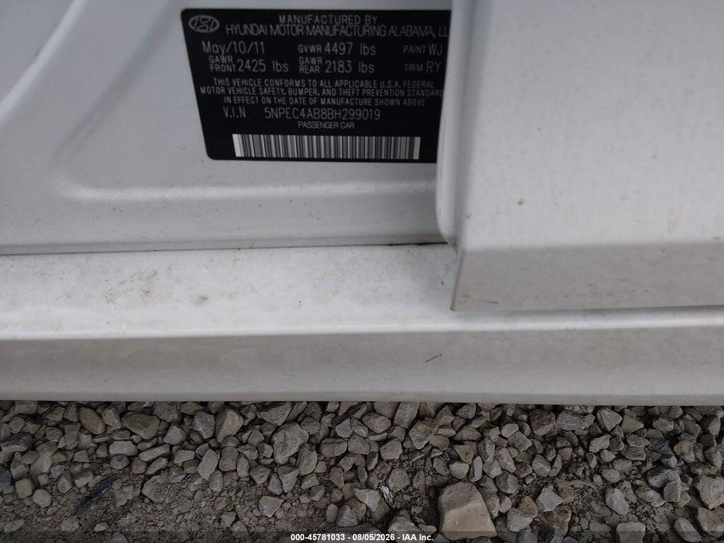 5NPEC4AB8BH299019 2011 HYUNDAI SONATA photo no. 9