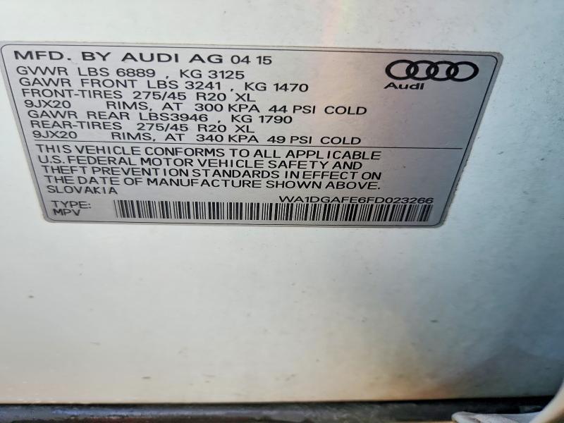 2015 AUDI Q7 PRESTIGE — Фото 13 из 13