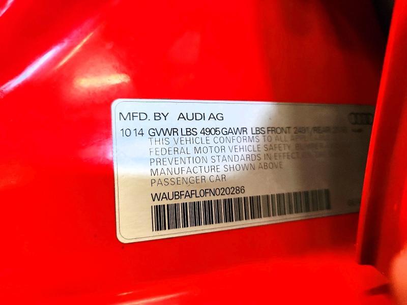 2015 AUDI A4 PREMIUM — Фото 12 из 12