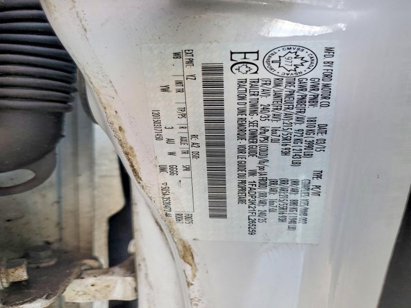 1FADP3K21FL265259 2015 FORD FOCUS photo no. 12