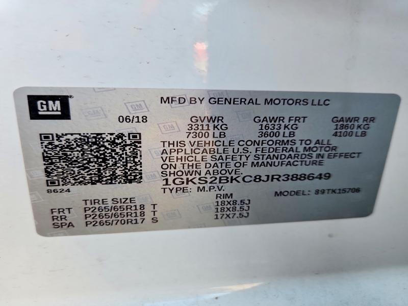 2018 GMC YUKON SLT — Фото 13 из 13
