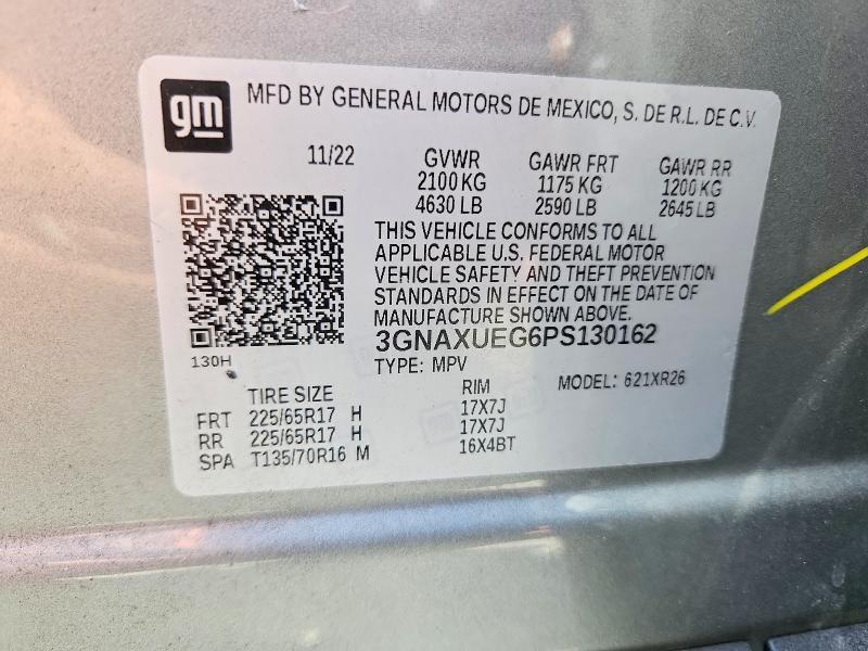 3GNAXUEG6PS130162 2023 CHEVROLET EQUINOX photo no. 12