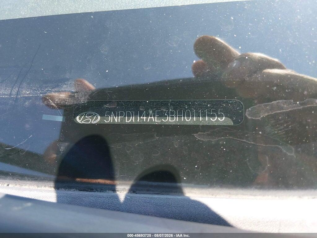 5NPDH4AE3BH011155 2011 HYUNDAI ELANTRA photo no. 11