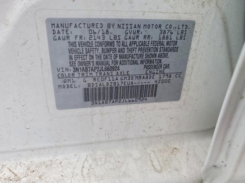 3N1AB7AP2JL660924 2018 NISSAN SENTRA photo no. 12