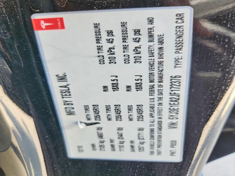 2018 TESLA MODEL 3 — Фото 12 из 12