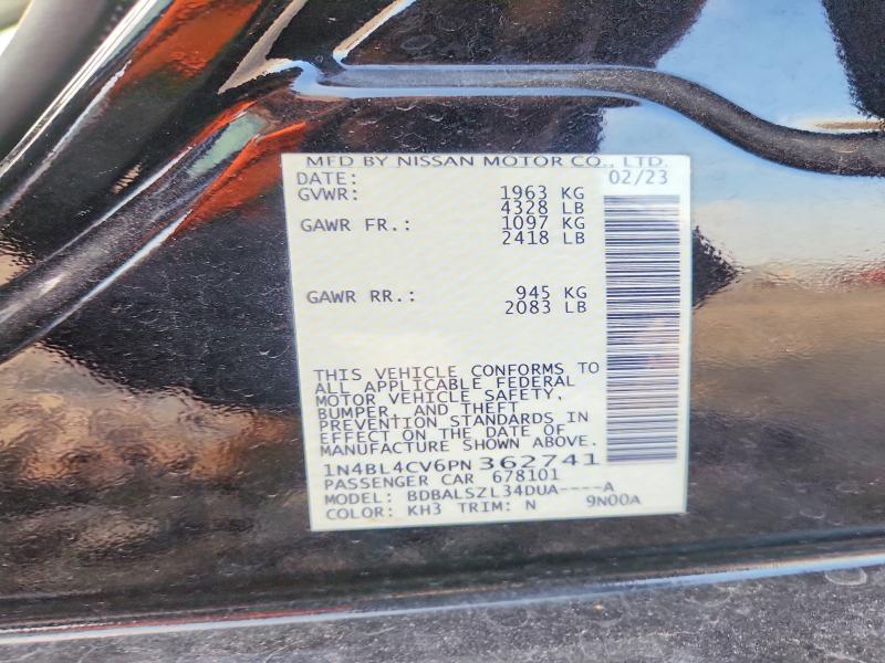 2023 NISSAN ALTIMA SR — Фото 12 из 12