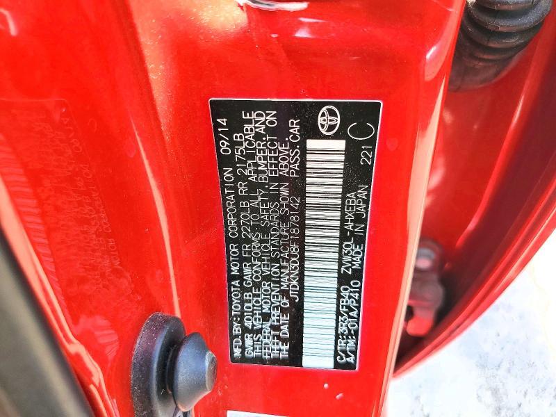 2015 TOYOTA PRIUS TWO — Фото 12 из 12
