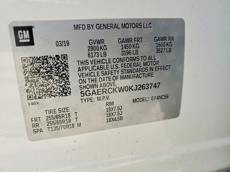 2019 BUICK ENCLAVE PREMIUM — Фото 12 из 12