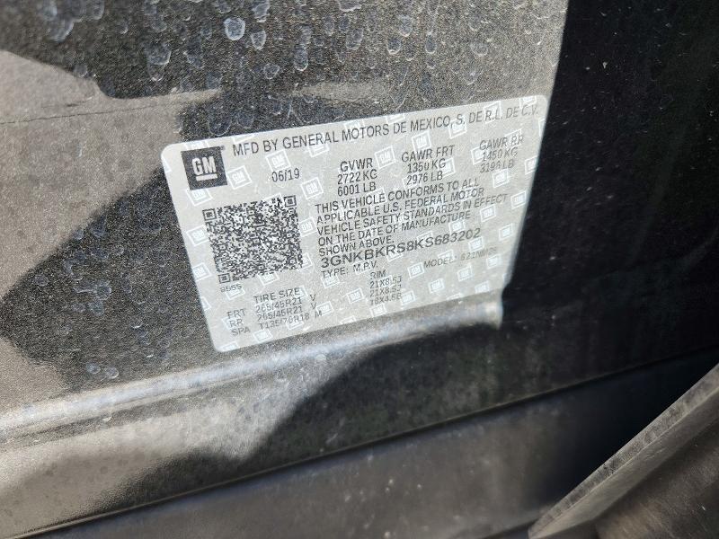 3GNKBKRS8KS683202 2019 CHEVROLET BLAZER photo no. 12
