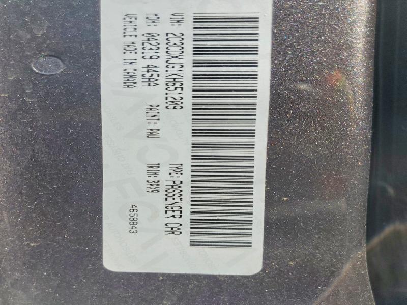 2C3CDXJG1KH651209 2019 DODGE CHARGER photo no. 12