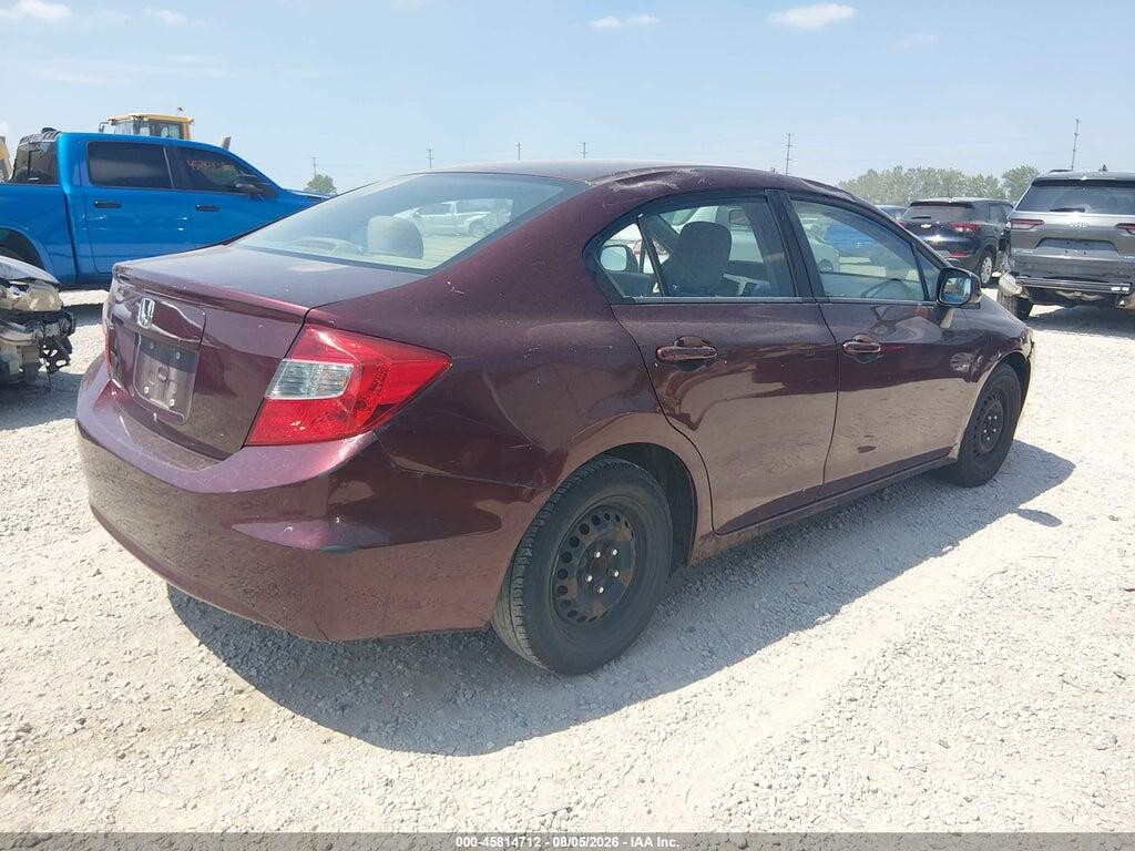19XFB2F57CE108968 2012 HONDA CIVIC photo no. 4