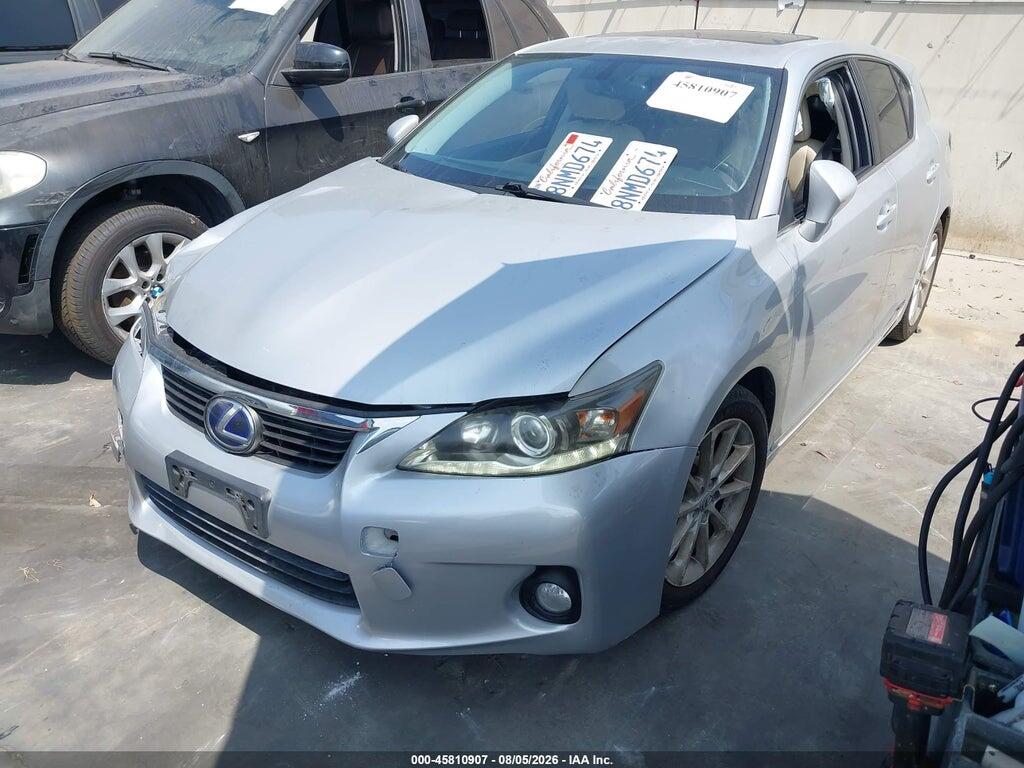 JTHKD5BH9C2105639 2012 LEXUS CT 200H photo no. 2