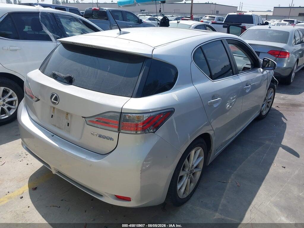JTHKD5BH9C2105639 2012 LEXUS CT 200H photo no. 4